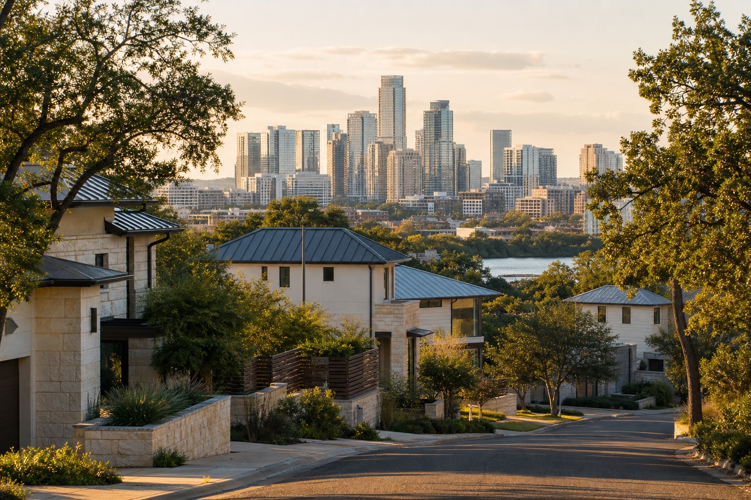 Area view of Austin, TX