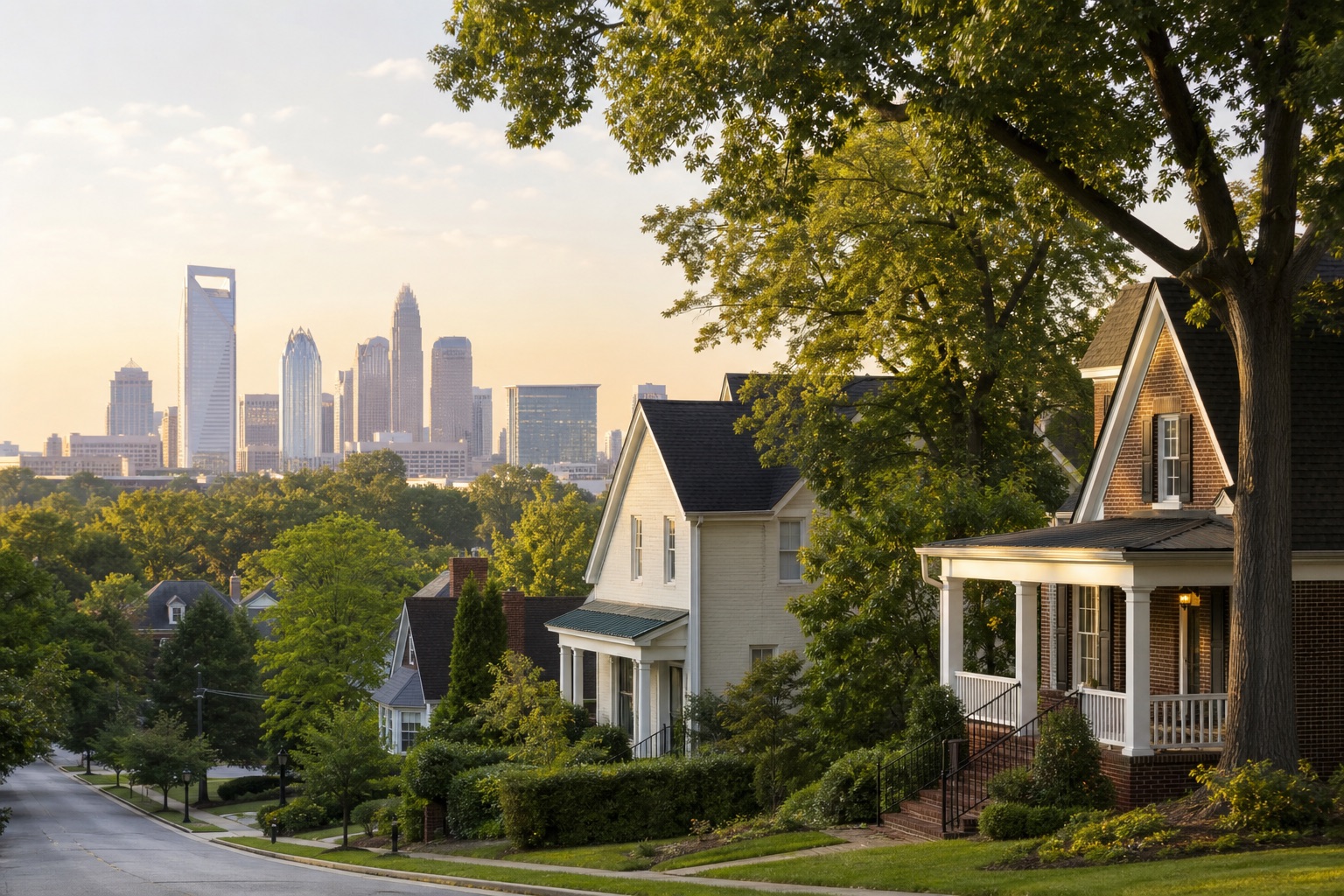 Area view of Charlotte, NC