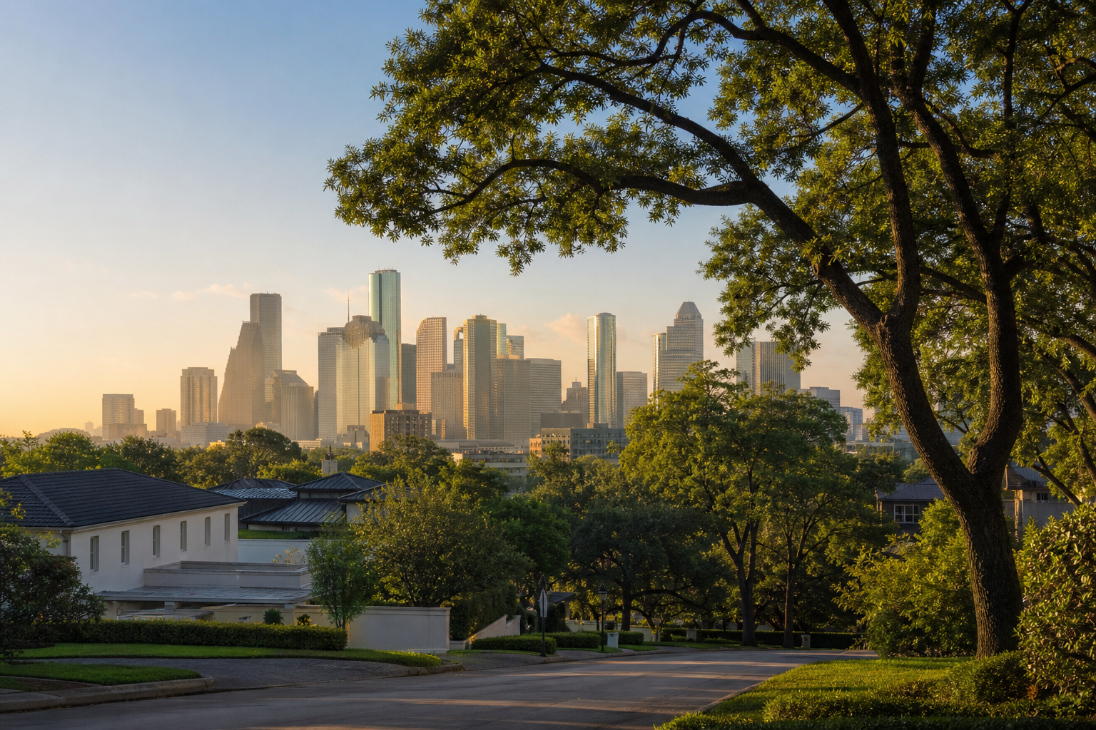 Area view of Houston, TX