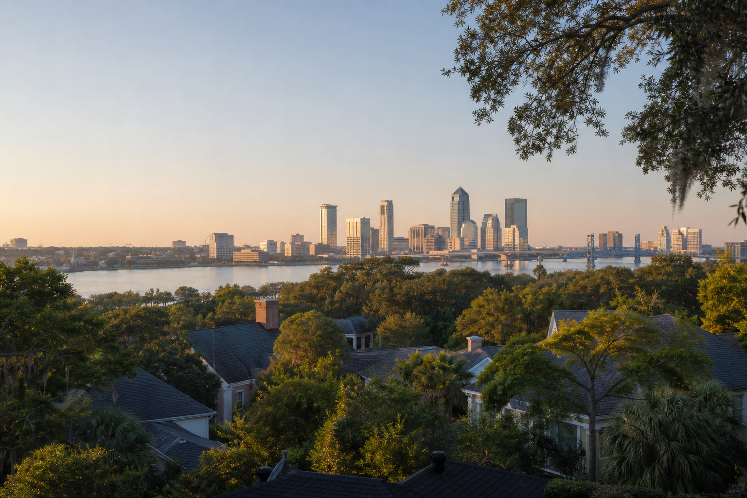 Area view of Jacksonville, FL