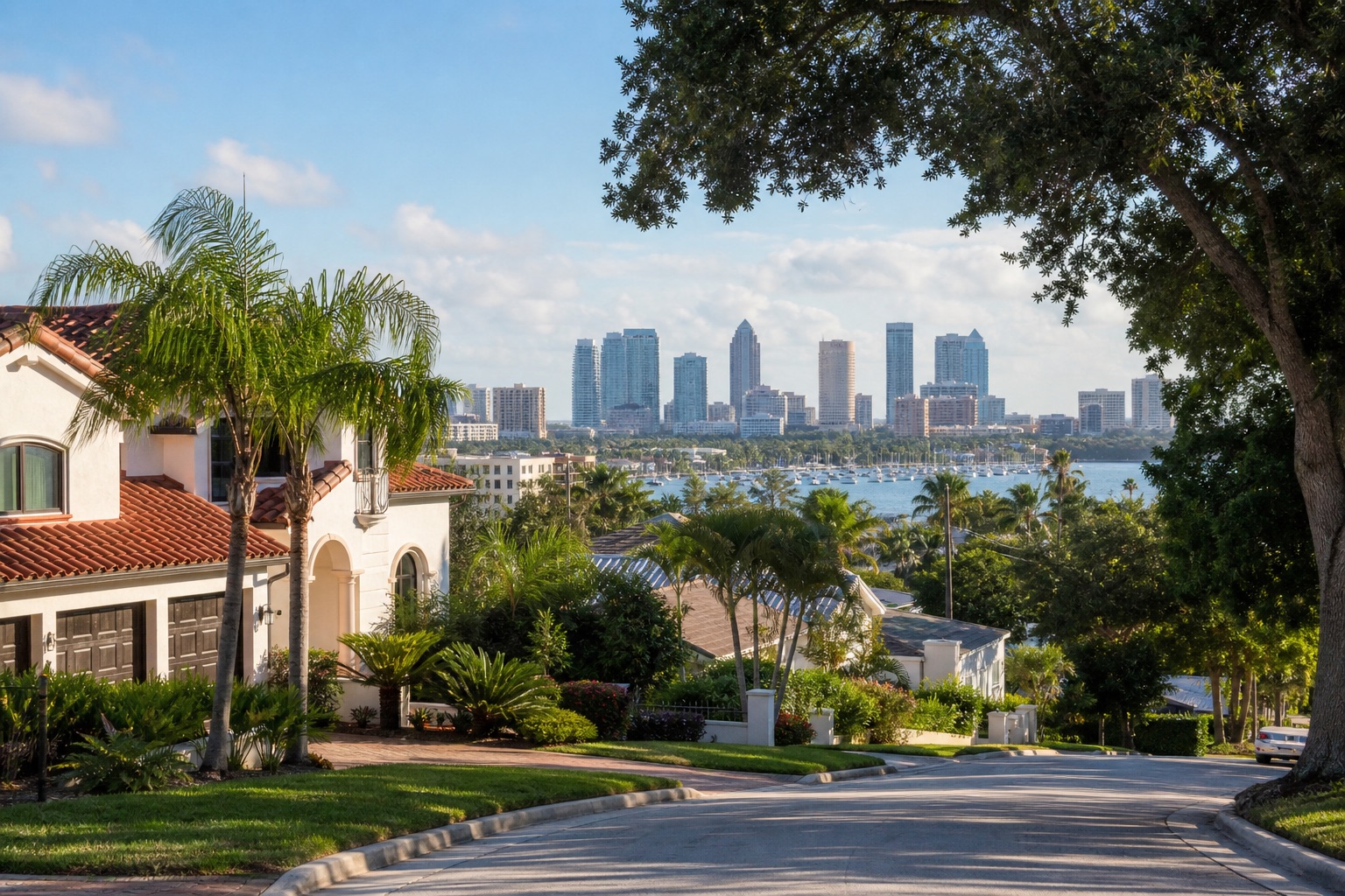 Area view of Tampa, FL